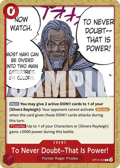 To Never Doubt - That Is Power! (Legacy of the Master) Near Mint - Nick Nack's Full Frontal Attack