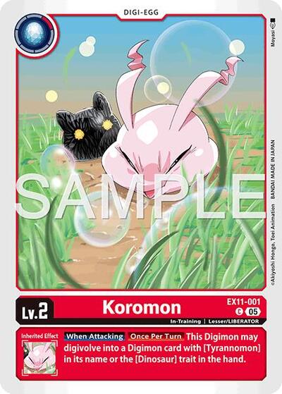 Koromon (Dawn of Liberator) Near Mint - Nick Nack's Full Frontal Attack