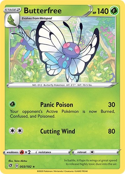 Butterfree (SWSH02: Rebel Clash) Near Mint