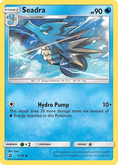 Seadra (Dragon Majesty) Near Mint Reverse Holofoil - Nick Nack's Full Frontal Attack