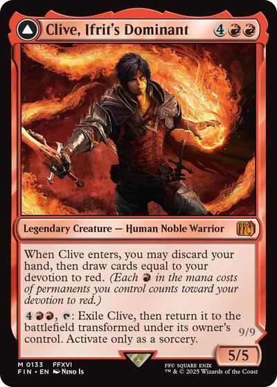 Clive, Ifrit's Dominant (Universes Beyond: FINAL FANTASY) Near Mint - Nick Nack's Full Frontal Attack