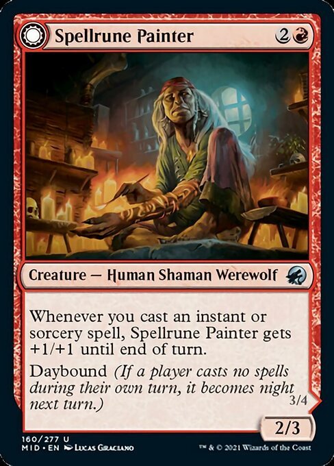 Spellrune Painter / Spellrune Howler (Innistrad: Midnight Hunt) Near Mint - Nick Nack's Full Frontal Attack