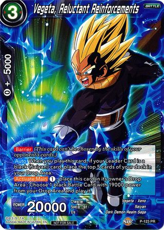 Vegeta, renforts réticents (Power Booster) (P-123) [Cartes de promotion] 