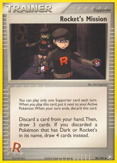 Rocket's Mission (Team Rocket Returns) Light Play
