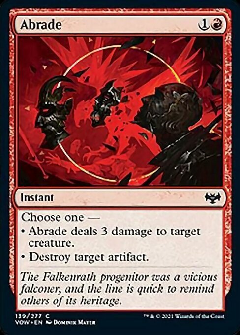 Abrade (Innistrad: Crimson Vow) Near Mint - Nick Nack's Full Frontal Attack