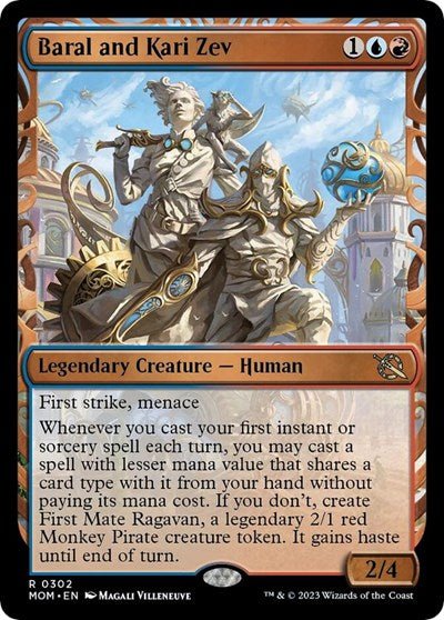 Baral and Kari Zev (Showcase) (March of the Machine) Near Mint Foil - Nick Nack's Full Frontal Attack
