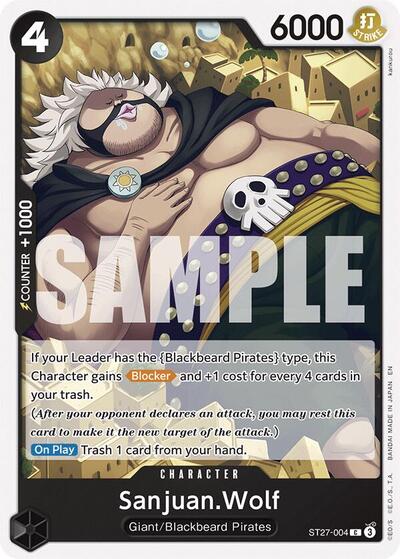 Sanjuan.Wolf (Starter Deck 27: BLACK Marshall.D.Teach) Near Mint - Nick Nack's Full Frontal Attack