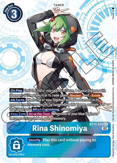 Rina Shinomiya (Dimensional Phase) Near Mint Foil