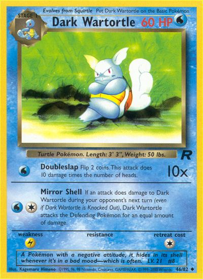 Dark Wartortle (Team Rocket) Light Play 1st Edition