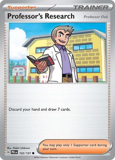 Professor's Research (Professor Oak) (SV: Prismatic Evolutions) Near Mint - Nick Nack's Full Frontal Attack