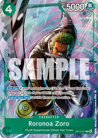 Roronoa Zoro (Premium Card Collection -Best Selection Vol. 6-) (One Piece Promotion Cards) Near Mint Foil
