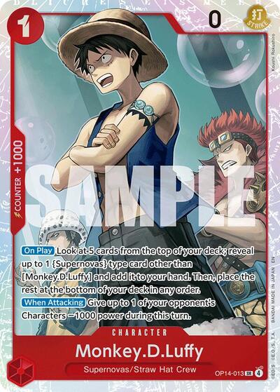 Monkey.D.Luffy (The Azure Sea's Seven) Near Mint Foil - Nick Nack's Full Frontal Attack