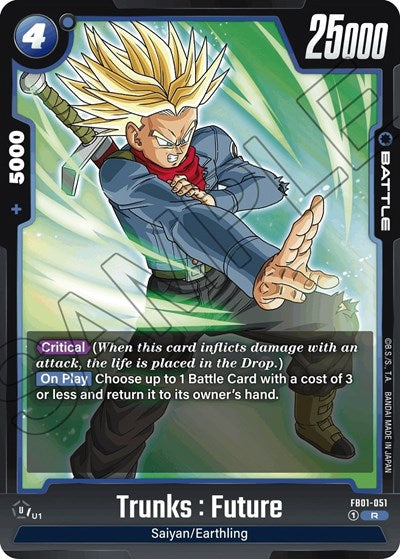 Trunks : Future FB01-051 (Awakened Pulse) Near Mint Holofoil