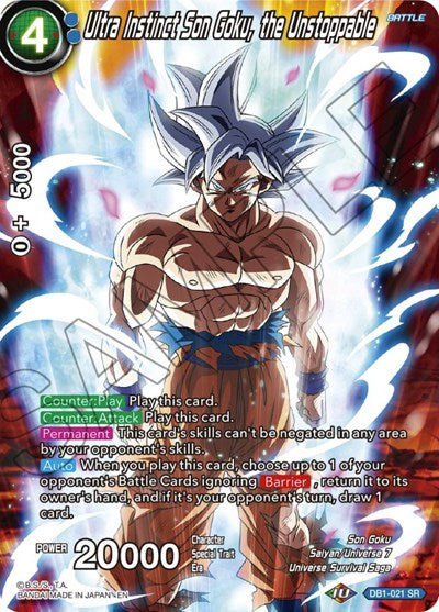 Ultra Instinct Son Goku, the Unstoppable (Theme Selection: History of Son Goku) Near Mint Foil
