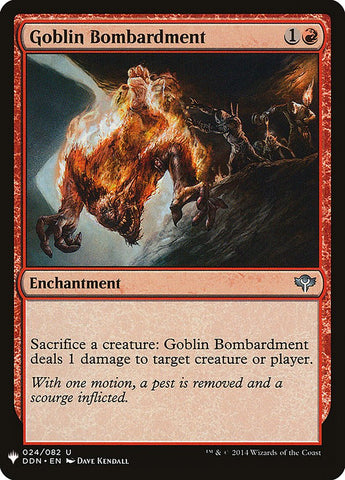 Bombardeo goblin [Potenciador misterioso] 