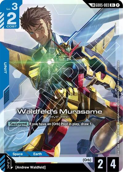 Waldfeld's Murasame (R+) (Link Rare) (Freedom Ascension) Near Mint Holofoil - Nick Nack's Full Frontal Attack