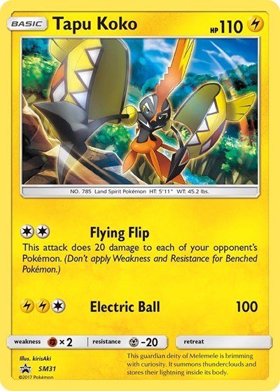 Tapu Koko - SM31 (SM Promos) Near Mint Holofoil