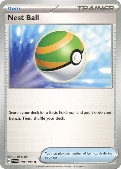 Nest Ball - 181 (Scarlet and Violet: Base Set) Near Mint - Nick Nack's Full Frontal Attack