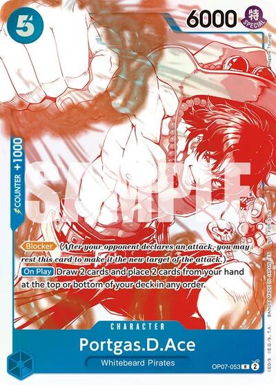 Portgas.D.Ace OP07 - 053 (3rd Anniversary Treasure Campaign Pack) (One Piece Promotion Cards) Near Mint Foil - Nick Nack's Full Frontal Attack