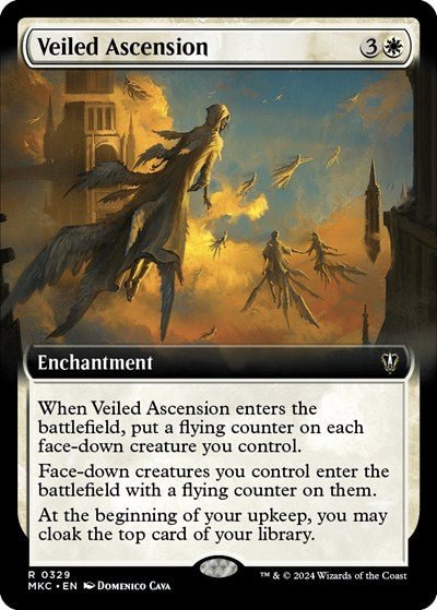 Veiled Ascension (Extended Art) (Commander: Murders at Karlov Manor) Near Mint - Nick Nack's Full Frontal Attack