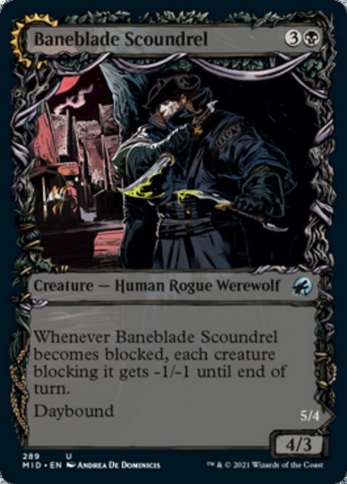 Baneblade Scoundrel / Baneclaw Marauder (Showcase) (Innistrad: Midnight Hunt) Near Mint - Nick Nack's Full Frontal Attack