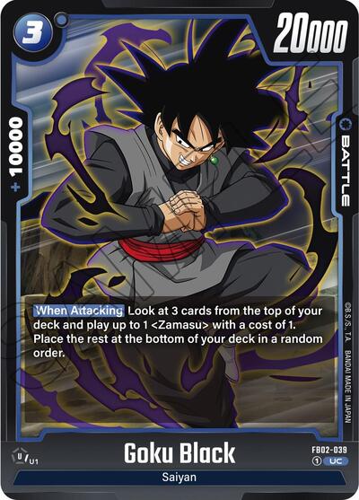 Goku Black FB02-039 (Blazing Aura) Near Mint