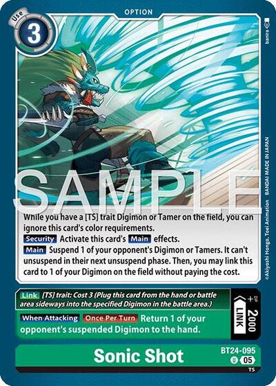 Sonic Shot (Time Stranger) Near Mint - Nick Nack's Full Frontal Attack