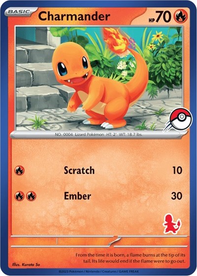 Charmander (Blue Border) (My First Battle) Near Mint