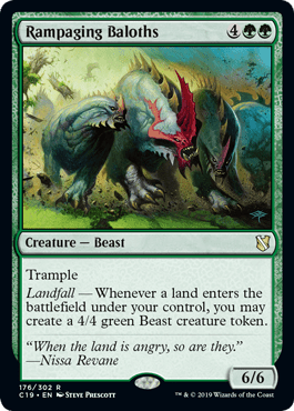 Rampaging Baloths (Commander 2019) Near Mint - Nick Nack's Full Frontal Attack