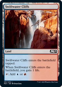Swiftwater Cliffs (Magic 2021 Core Set) Near Mint - Nick Nack's Full Frontal Attack