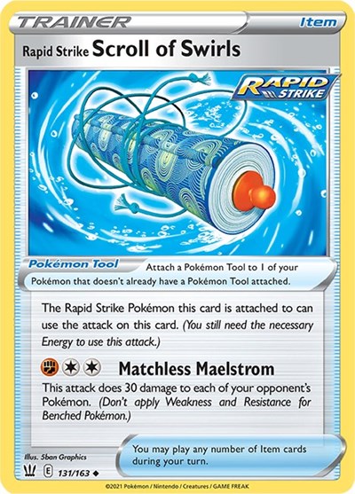 Rapid Strike Scroll of Swirls (SWSH05: Battle Styles) Near Mint