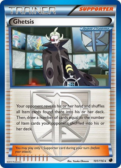 Ghetsis (Team Plasma) (Plasma Freeze) Medium Play Holofoil