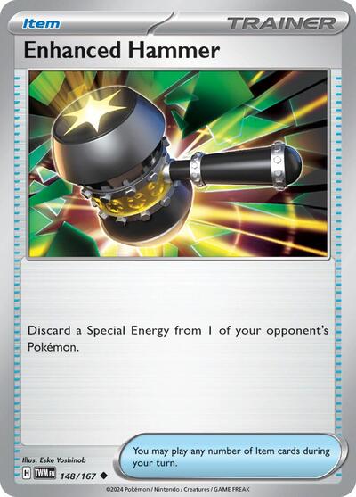 Enhanced Hammer - 148 (SV06: Twilight Masquerade) Near Mint Reverse Holofoil - Nick Nack's Full Frontal Attack