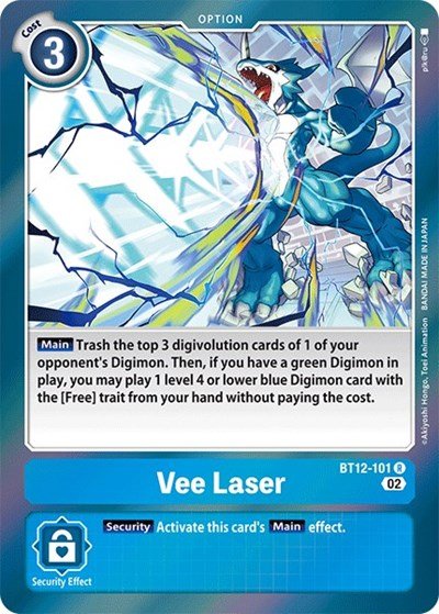 Vee Laser (Across Time) Near Mint Foil - Nick Nack's Full Frontal Attack