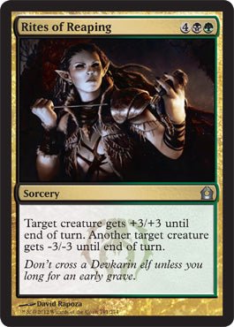 Rites of Reaping (Return to Ravnica) Near Mint - Nick Nack's Full Frontal Attack