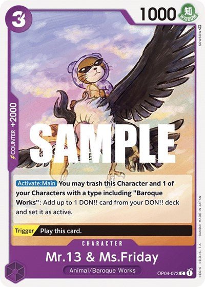 Mr.13 and Ms.Friday (Kingdoms of Intrigue) Near Mint - Nick Nack's Full Frontal Attack