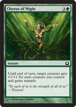 Chorus of Might (Return to Ravnica) Near Mint - Nick Nack's Full Frontal Attack