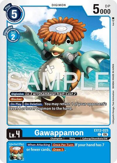 Gawappamon (Digital World Shambala) Near Mint - Nick Nack's Full Frontal Attack