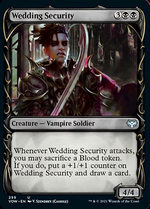 Wedding Security (Showcase) (Innistrad: Crimson Vow) Near Mint - Nick Nack's Full Frontal Attack