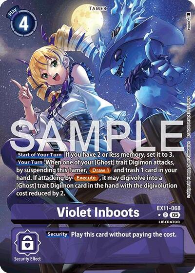 Violet Inboots (Alternate Art) (Dawn of Liberator) Near Mint Foil