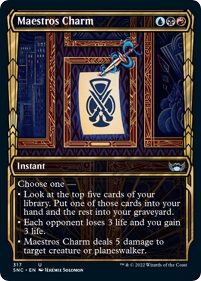 Maestros Charm (Showcase) (Streets of New Capenna) Near Mint - Nick Nack's Full Frontal Attack
