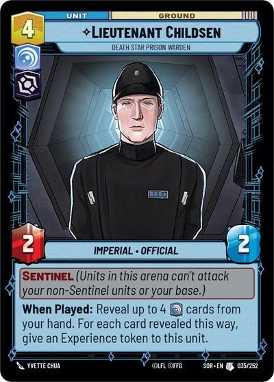 Lieutenant Childsen Death Star Prison Warden (Spark of Rebellion) Near Mint - Nick Nack's Full Frontal Attack