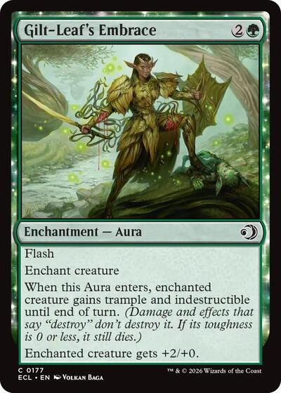 Gilt - Leaf's Embrace (Lorwyn Eclipsed) Near Mint - Nick Nack's Full Frontal Attack