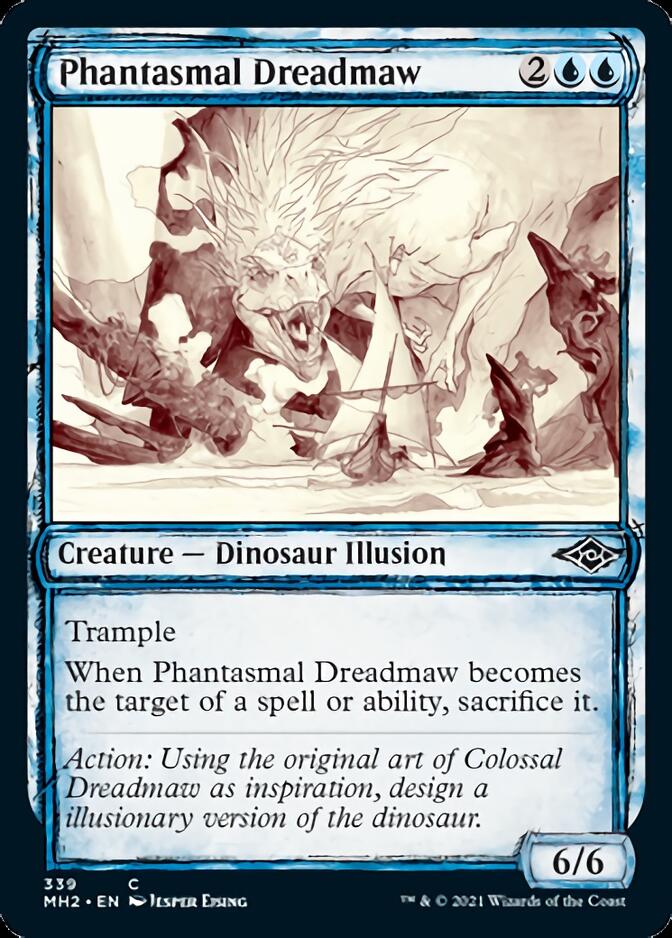 Phantasmal Dreadmaw (boceto) [Modern Horizons 2] 