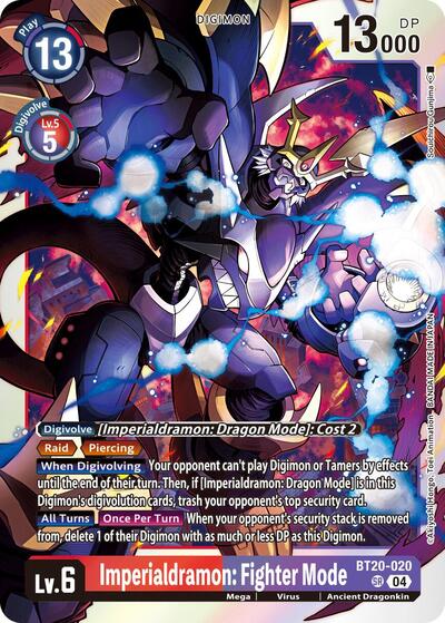 Imperialdramon: Fighter Mode (Release Special Booster 2.5) Damaged / Poor Foil