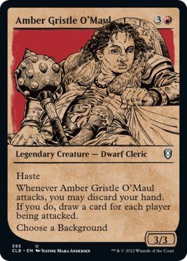 Amber Gristle O'Maul (Showcase) (Commander Legends: Battle for Baldur's Gate) Near Mint - Nick Nack's Full Frontal Attack