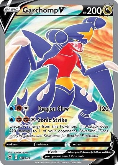 Garchomp V (Full Art) (SWSH10: Astral Radiance) Near Mint Holofoil
