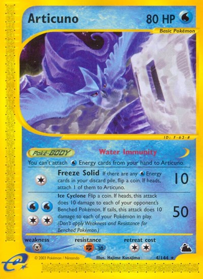 Articuno (4) (Skyridge) Light Play