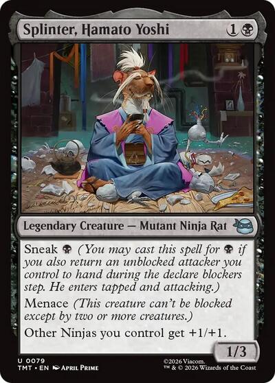 Splinter, Hamato Yoshi (Teenage Mutant Ninja Turtles) Near Mint Foil