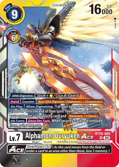 Alphamon: Ouryuken ACE (Release Special Booster 2.5) Near Mint Foil - Nick Nack's Full Frontal Attack